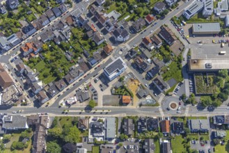 Aerial view, roundabout Annastraße, Graf-Gottfried-Straße, Stembergstraße, Neheim, Arnsberg,