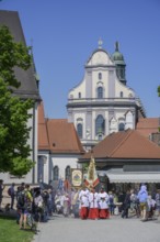 Procession on 1 May from the Papal Basilica of St. Anna, Altötting, Bavaria, Germany