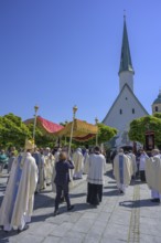 Procession on 1 May to the Chapel of Mercy, Altötting, Bavaria, Germany