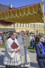 Procession on 1 May with the Black Madonna, Altötting, Bavaria, Germany