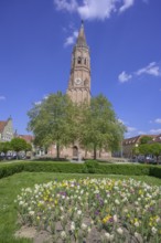 St Jodok's Park and Church, Landshut, Bavaria, Germany