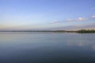 Evening light at the Drava reservoir, Prelog, Medimurje County, Croatia