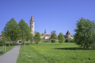 Catholic parish church of St John the Baptist and defence wall, Bad Radkersburg, Styria, Austria