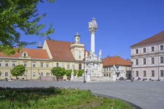 Trinity Column on the main square of Tvrda, Osijek, Osijek-Baranja County, Croatia