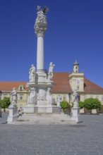 Trinity Column on the main square of Tvrda, Osijek, Osijek-Baranja County, Croatia