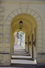 Arcade on the main square, Tvrda, Osijek, Osijek-Baranja County, Croatia