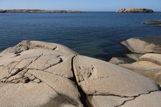 Rocky coast, Bohus granite, Ramsvik, Naturreservat Ramsviklandet, Bohuslän, Skagerrak, Sotenäs,