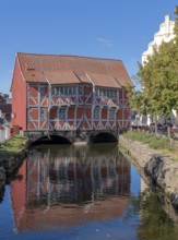Vaults at the old harbour Wismar Germany