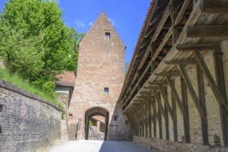 Walkway to Trausnitz Castle, Landshut, Bavaria, Germany
