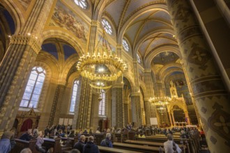 Interior view of the Cathedral of St Petra during a mass, Ðakovo, Osijek-Baranja County, Croatia