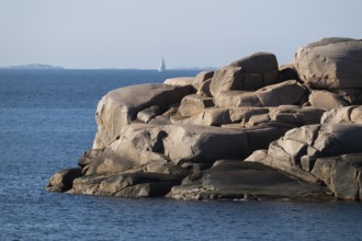 Bohus granite, rocky coast, Ramsvik, Naturreservat Ramsviklandet, Bohuslän, Skagerrak, Sotenäs,