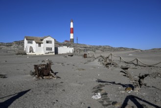 Lighthouse from 1915, Diaz Point, Lüderitz Peninsula, Karas Region, Namibia