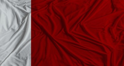 Dubai Emirati flag with fabric texture background. National Flag of Dubai Emirati with cloth
