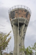 Water tower destroyed in the 1991 war, Vukovar, Vukovar-Srijem County, Croatia