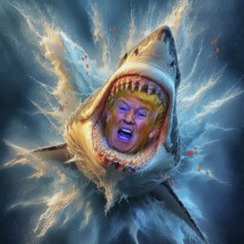 Symbolic image, Trump on a vendetta, persecution of all opponents, autocracy, military against US