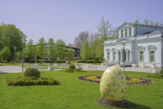 Mramorne Kupke outbuilding spa house complex with park and Easter egg, Lipik, Požega-Slavonia