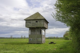 Observation tower in the Krapje Dol nature reserve, Krapje, Sisak-Moslavina County, Croatia