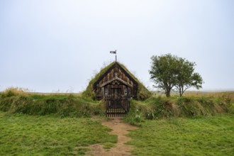 Grafarkirkja peat church, oldest church in Iceland, North Iceland, Iceland