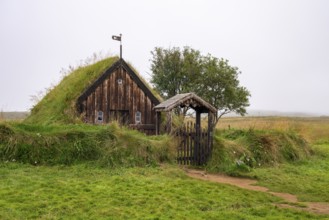 Grafarkirkja peat church, oldest church in Iceland, North Iceland, Iceland