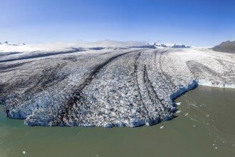 Glacier tongue of the Vatnajökull glacier, Vatnajökull National Park, South Iceland, Iceland