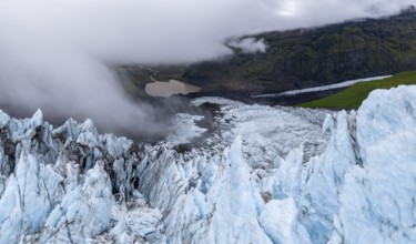 Falljökull glacier, Vatnajökull glacier, Vatnajökull National Park, South Iceland, Iceland