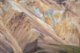 Rhyolite mountains in Landmannalaugar, Fjallabak Nature Reserve, Icelandic Highlands, Iceland