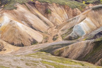 Rhyolite mountains in Landmannalaugar, Fjallabak Nature Reserve, Icelandic Highlands, Iceland