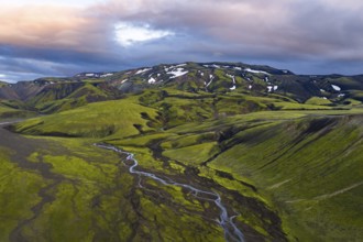 Landscape near Landmannalaugar, Icelandic Highlands, Iceland