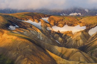 Rhyolite mountains in Landmannalaugar, Fjallabak Nature Reserve, Icelandic Highlands, Iceland
