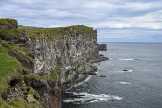Rocky coast near Latrabjarg, Westfjords, West Iceland, Iceland