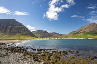 Bay near Bolungarvik, Westfjords, West Iceland, Iceland