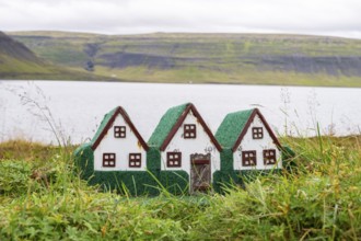 Elf houses, Westfjords, West Iceland, Iceland