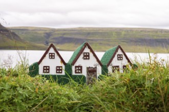 Elf houses, Westfjords, West Iceland, Iceland