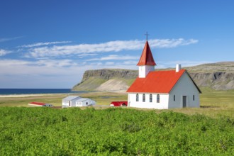 Breiðavíkurkirkja Church, Westfjords, West Iceland, Iceland