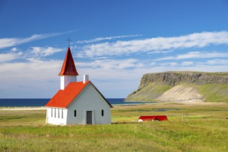 Breiðavíkurkirkja Church, Westfjords, West Iceland, Iceland