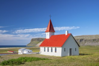 Breiðavíkurkirkja Church, Westfjords, West Iceland, Iceland