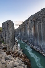 Studlagil Basalt Canyon, gorge in the Jökuldalur Valley, East Iceland, Iceland