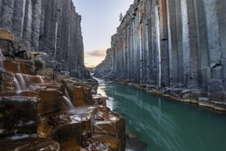 Studlagil Basalt Canyon, gorge in the Jökuldalur Valley, East Iceland, Iceland