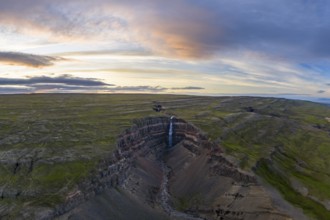 Hengifoss waterfall, East Iceland, Iceland