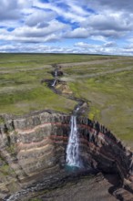 Hengifoss waterfall, East Iceland, Iceland