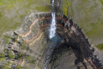 Hengifoss waterfall, East Iceland, Iceland