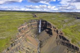 Hengifoss waterfall, East Iceland, Iceland