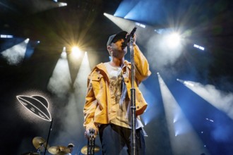 Ryan Tedder, singer of OneRepublic live on Escape to Europe 2025 Tour at the Berlin Uber Arena on