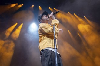 Ryan Tedder, singer of OneRepublic live on Escape to Europe 2025 Tour at the Berlin Uber Arena on