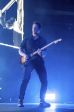 Zach Filkins, guitarist of OneRepublic live on Escape to Europe 2025 Tour at the Uber Arena in