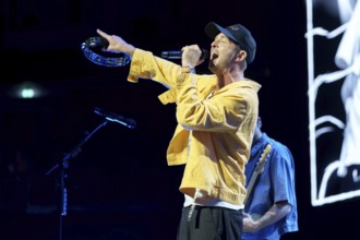 Ryan Tedder, singer of OneRepublic live on Escape to Europe 2025 Tour at the Berlin Uber Arena on