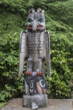 Totem poles, Totem Bight State Historical Park, Ketchikan, Alaska, USA