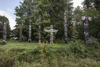 Totem poles, Stanley Park, Vancouver, Canada