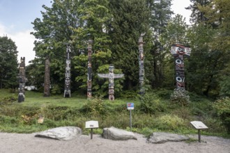 Totem poles, Stanley Park, Vancouver, Canada