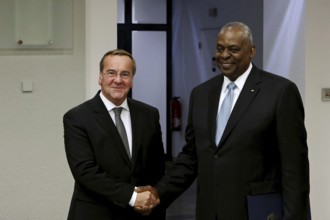 Federal Minister of Defence Boris Pistorius with Lloyd James Austin III Former United States